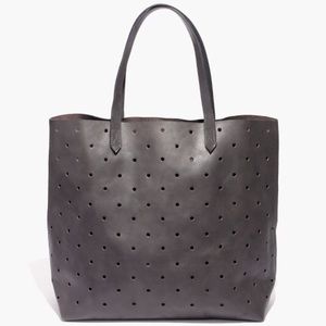 Madewell Transport tote holepunch perforated
